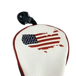 HNM Golf Volf Golf Red White Blue Leather USA Headcovers -CLUBS Sales shop VolfGolfHeadcovers USAFairway0
