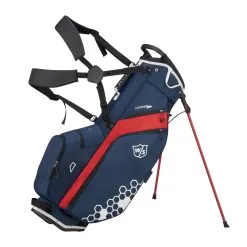 Wilson Staff Golf Feather Lite FL Stand Carry Bags -CLUBS Sales shop WGB5705NA WS FEATHER NARDWH bag with strap and open stand