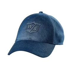 Wilson Staff One Touch Golf Hats -CLUBS Sales shop WGH5940BU WS One Touch Denim Blue Front