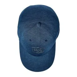 Wilson Staff One Touch Golf Hats -CLUBS Sales shop WGH5940BU WS One Touch Denim Blue Top