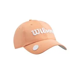 Wilson Staff Ladies Pro Tour Golf Hat -CLUBS Sales shop WGH70001P 4 WS PRO TOUR HAT Peach WH.png.cq5dam.web .1200.1200