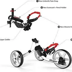 Proactive Clicgear Golf 3-Wheel Push Cart Model 4.0 -CLUBS Sales shop White 2