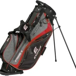 Tour Edge Exotics Xtreme 4 Stand Bags -CLUBS Sales shop Xtreme 4 Carry Bag Gray Scratch Plaid Red