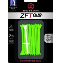 CaddiesShack Zero Friction Golf Tees - Green (2.75" X 40)