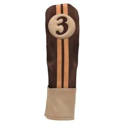 Hireko Sahara Retro Vintage #3 Fairway Wood Headcovers -CLUBS Sales shop fw 3 hc chocolate tan