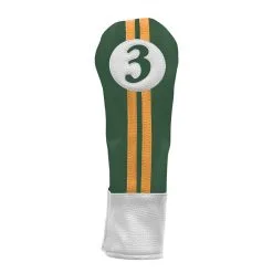 Hireko Sahara Retro Vintage #3 Fairway Wood Headcovers -CLUBS Sales shop green yellow hc fw 3