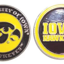 J&M NCAA Double Sided Collegiate Golf Ball Marker Coins 77 J&M NCAA Double Sided Collegiate Golf Ball Marker Coins -CLUBS Sales shop iowa