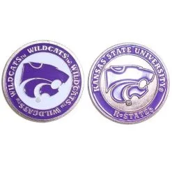 J&M NCAA Double Sided Collegiate Golf Ball Marker Coins 93 J&M NCAA Double Sided Collegiate Golf Ball Marker Coins -CLUBS Sales shop kansasState