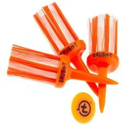 J And M Brush-t Golf Original Brush Tees -CLUBS Sales shop orange 1