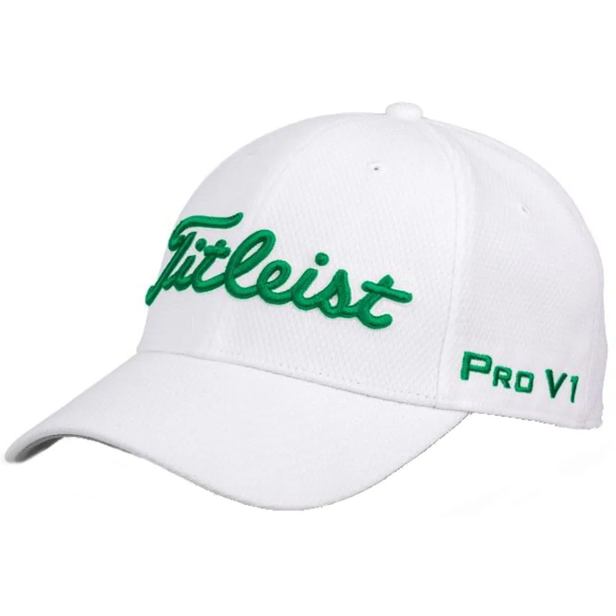 Hireko Titleist Golf Tour Elite Fitted Hat - White/Kelly Green 1 Hireko Titleist Golf Tour Elite Fitted Hat - White/Kelly Green